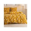 Měkké a příjemné povlečení mikroplyš HVĚZDY žluto-oranžové