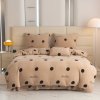 Set lenjerie LOVE FAX bej din microplush pentru un somn confortabil