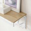 Věšák TAYLOR SONOMA 60x30 cm na zeď - bílá a dub sonoma
