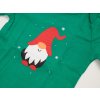 Vánoční dětské body CHRISTMAS BOYS zelené s dlouhým rukávem