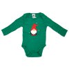 Dětské body CHRISTMAS BOYS zelené s dlouhým rukávem pro vánoční náladu