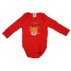 Dětské body CHRISTMAS GIRLS červené s dlouhým rukávem pro vánoční náladu