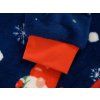 Teplý vánoční overal CHRISTMAS ONESIE modrý s motivem trpaslíků