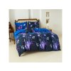 Luxusní tmavě modré povlečení VIOLET BUTTERFLY z mikrovlákna