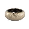 Designový květináč HELLY GOLD – zlatý keramický styl