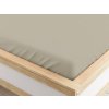 Napínací prostěradlo z mikrovlákna pískové 160 x 200 cm