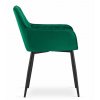 Luxusní zelená sametová židle NOLA do jídelny i obývacího pokoje