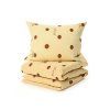 Lenjerie de pat din bumbac LOVE FOR crem