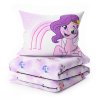 Lenjerie de pat din bumbac MY LITTLE PONY STARS alb pentru copii