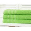 Prosop LINEA 50x100 cm verde, cu bordură, 100% bumbac
