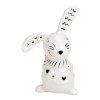 Keramický zajíček BUNNY BACK 10 cm bílý s roztomilým designem