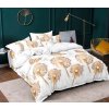 Luxusní povlečení z mikrovlákna GOLDEN SEED bílé s elegantním designem