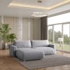 Oboustranná rozkládací rohová pohovka TAFIRA světle šedá – moderní design pro váš domov