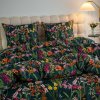Lenjerie de pat din microfibra MYSTIC GARDEN verde inchis