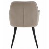 Designové jídelní křeslo JORK VELVET béžové s měkkým čalouněním