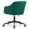 Designové kancelářské křeslo MINK zelené s kolečky a područkami