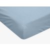 Cearceaf impermeabil pentru patut de copii JERSEY 60x120 cm albastru deschis