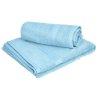 CLARYSSE prosop albastru deschis 70x140 cm, 100% bumbac, cu bordură