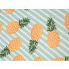 80660 7 sand pineapple lehatka 2 ks skladaci a lehka s tropickym vzorem