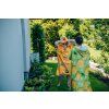 81029 5 roztomile zelene ponco lemons 80x145 cm s citrony na plaz i k bazenu