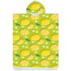 Poncho prosop de plaja LEMONS verde 80x145 cm