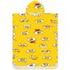 Poncho prosop de plaja SMILE galben 80x145 cm