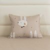 Béžový povlak na polštář WHITE RABBIT 40x50 cm s králíčkem