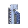 CIRCLES BLUE – modré ložní povlečení z kvalitní směsi bavlny