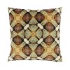 Dekorační polštářek NEXIRO 45x45 cm hnědý s geometrickým vzorem