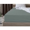 Jersey prostěradlo šedozelené 180x200 cm – tlumená elegance