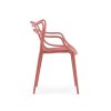 Set 4 bucati scaune din plastic KATO, coral