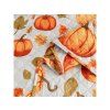 Hřejivý přehoz na postel AUTUMN PUMPKINS s dýňovým vzorem