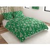Povlečení z mikrovlákna GREEN CHRISTMAS zelené – vánoční stromky a hvězdy