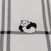Hřejivé povlečení CUTE PANDA bílé flanelové s veselým motivem