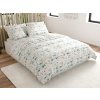 Elegantní bavlněné povlečení ELIVINE bílé s květinovým vzorem