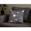 Mikrovláknové povlaky NOČNÍ OBLOHA šedé s hvězdami – 2 ks
