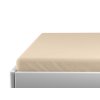 Cearsaf Jersey pentru patut copil bej deschis 70 x 140 cm