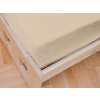 Cearsaf Jersey pentru patut copil bej deschis 70 x 140 cm