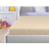 Cearsaf Jersey pentru patut copil bej deschis 70 x 140 cm