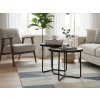 Elegantní odkládací stolky PENELOPE dekor ořech sada 2 ks