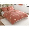 Povlečení z mikrovlákna ORANGE HEART růžové s motivem srdcí