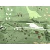 Lenjerie de pat din bumbac pentru patut DINO STEPS verde inchis