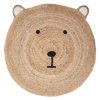 87108 detsky jutovy koberec bear head 100 cm s motivem medveda