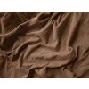 Lenjerie de pat din muselin MUSSARI maro deschis