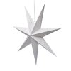 Dekorační vánoční hvězda STARION 60 cm bílá s perforací na světlo