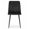 84606 1 designova jidelni zidle lava cerna samet s matnymi nohami