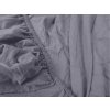 Kvalitní modrošedé prostěradlo jersey 90x200 cm s gumičkou