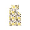 Lenjerie de pat din microfibra FEONELLE galben-gri