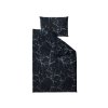 Elegantní černé povlečení TEMPESTA z mikrovlákna s potiskem