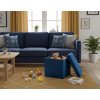 OFERTA Taburet albastru pliabil CUBEXO VELVET M II. calitate